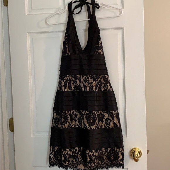 BCBGMaxAzria Dresses & Skirts - BCBG Maxazria satin and lace dress